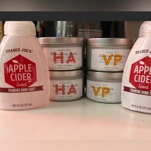 Trader Joe’s Seasonal Candles & Apple Cider Hand Soap Lot